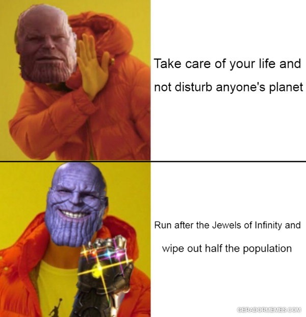 Thanos precisa de terapia